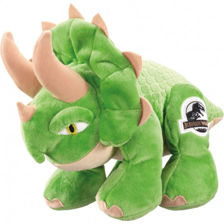 Jurassic World dinofiguur triceratops 25cm, roheline/beež