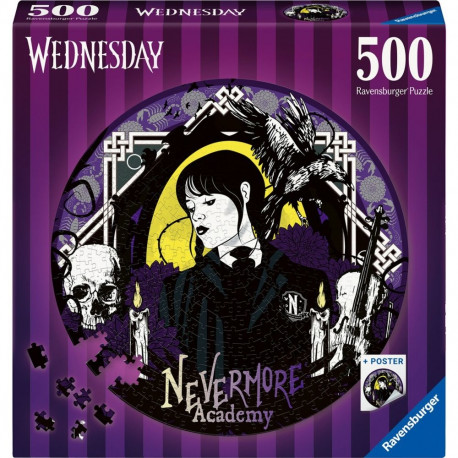 ümmargune pusle Wednesday 500-osaline