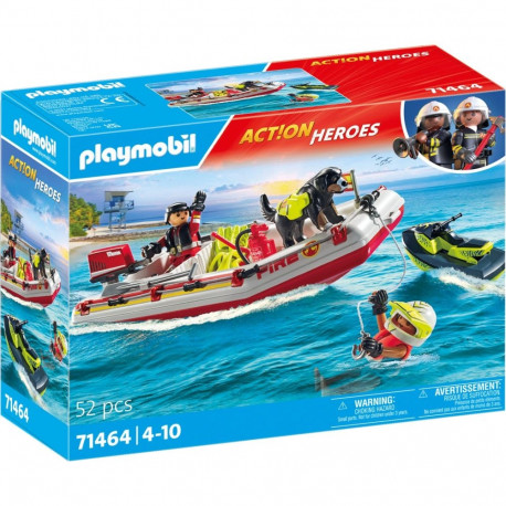 71464 City Action Feuerwehrboot mit Aqua Scooter