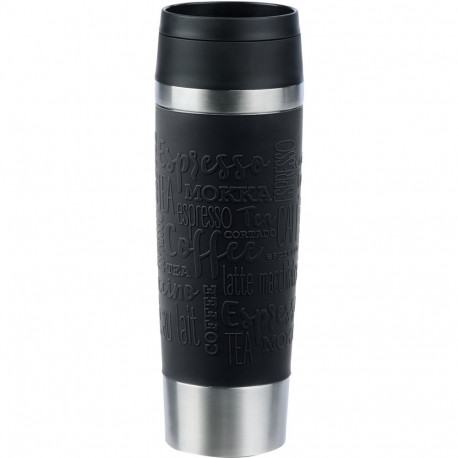 TRAVEL MUG Classic Grande Thermobecher (schwarz/edelstahl, 0,5 Liter)