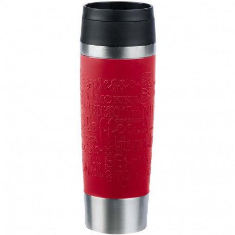 TRAVEL MUG termokruus Classic Grande 0,5L, tumedapunane/roostevaba teras