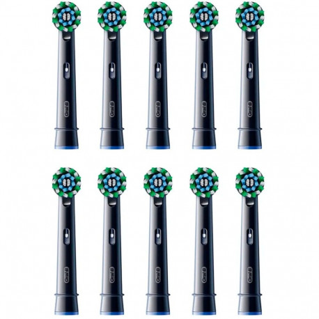 Oral-B Pro Cross Action Aufsteckbürsten 10er-Pack (schwarz)