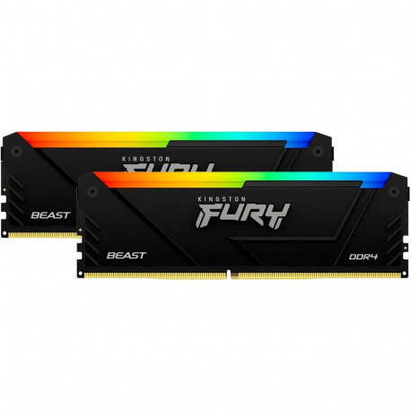 Kingston FURY DDR4 - 16GB - 3200 - CL - 16 (2x 8 GB) dual kit, RAM (black, KF432C16BB2AK2/16, Beast 