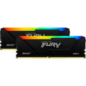 Kingston FURY DDR4 - 16GB - 3200 - CL - 16 (2x 8 GB) dual kit, RAM (black, KF432C16BB2AK2/16, Beast 
