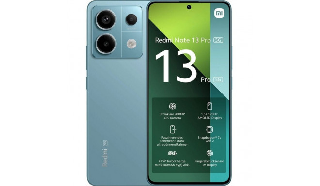 Xiaomi Redmi Note 13 Pro - 6.67 - 256GB, Mobile Phone (Ocean Teal, Android 13, 5G)