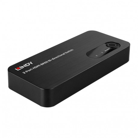 2-Port HDMI Switch 2.1 8K60 HDR (schwarz, bidirektional)