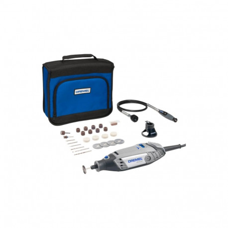 Dremel multifunctional tool 3000-2/25 A&C (gray, 130 watts, 25-piece accessories, soft bag)