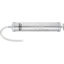 Hazet suction and pressure syringe 2162-4 (silver, for sucking off engine oil)