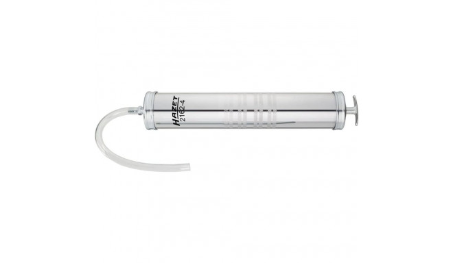 Hazet suction and pressure syringe 2162-4 (silver, for sucking off engine oil)