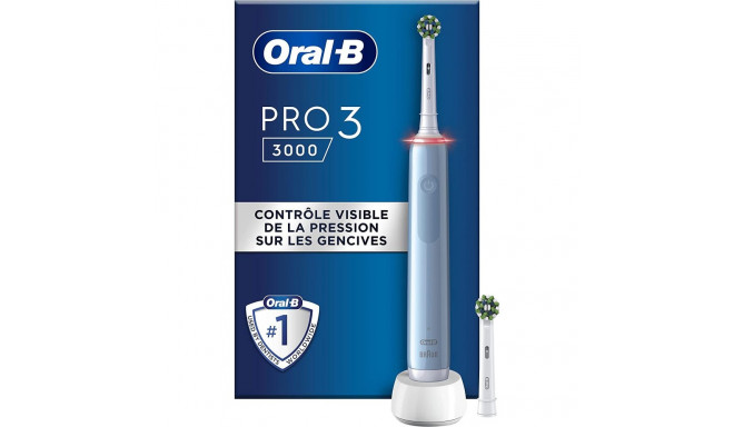 Braun Oral-B Pro 3 3000 CrossAction, electric toothbrush (light blue/white)