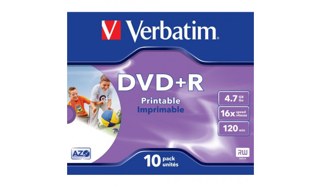 DVD+R 16x JC 4,7GB Verbatim Pr. 10 pieces