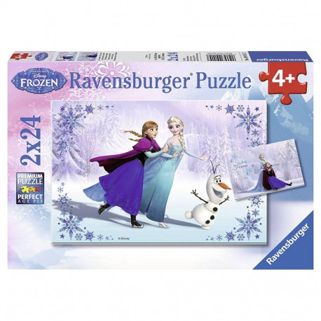 Ravensburger pusle 2x24 tk Lumekuninganna / Frozen - Talve seiklus