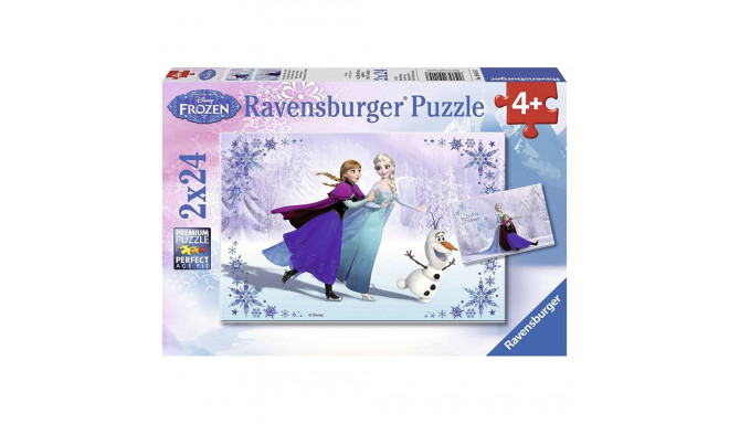 Ravensburger pusle 2x24 tk Lumekuninganna / Frozen - Talve seiklus