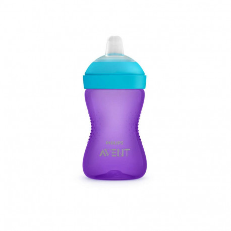 Philips Avent My Grippy mācību krūzīte ar mīkstu snīpi 300ml  9M+  lillā SCF802/02