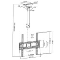 Maclean MC-943 Universal TV Bracket Ceiling Mount Swivel Tilt Adjustable 32 - 50" VESA OLED QLED LED