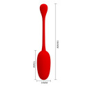 Jajeczko z wibracjami Knucker Red Pretty Love