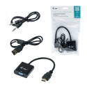 i-tec HDMI do VGA Adapter kablowy, FULL HD 1920x1080/60 Hz, 15 cm kabel, pozłacana końcówka HDMI