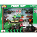 Maisto Mini Work Machines Fendt Super Farm Play Set, Model Vehicle (with Play Mat)