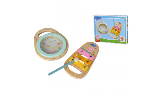 Eichhorn Peppa Pig Wooden Music Set Musical Instrument (2 Pieces)