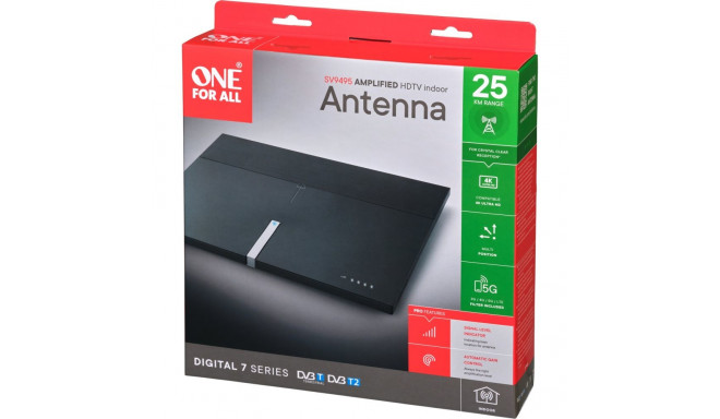 One for all DVB-T2 indoor antenna SV9495-5G (black)