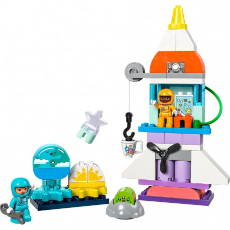LEGO 10422 DUPLO 3-in-1 space shuttle for many adventures, construction toy
