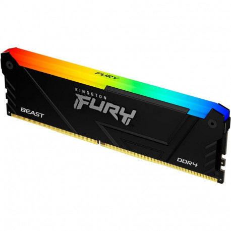 Kingston FURY DDR4 - 32GB - 3200 - CL - 16, Sinlge RAM (black, KF432C16BB2A/32, Beast RGB, INTEL XMP