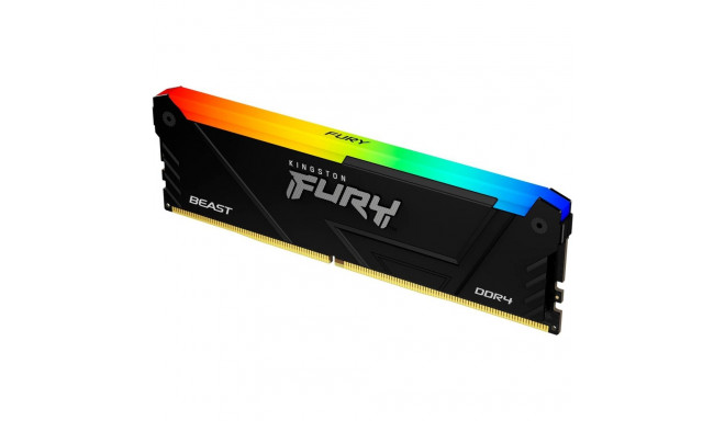 Kingston FURY DDR4 - 32GB - 3200 - CL - 16, Sinlge RAM (black, KF432C16BB2A/32, Beast RGB, INTEL XMP