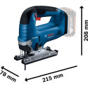 Bosch cordless jigsaw GST 18V-125 B Professional solo, 18 volts (blue/black, without battery and cha