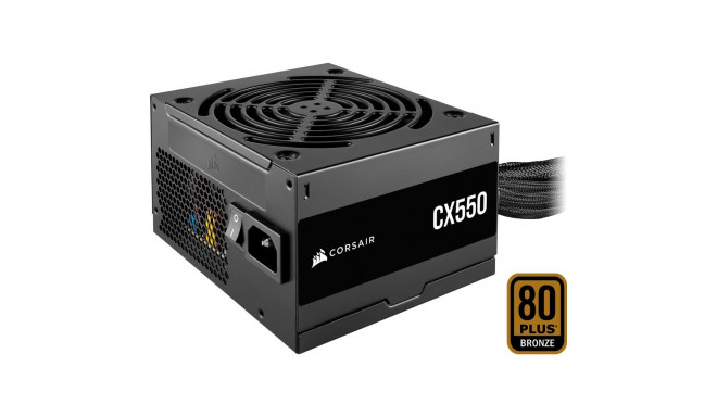 Corsair CX550 550W, PC power supply (black, 2x PCIe, 550 Watt)