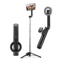 Selfi-statiiv, Selfie Stick Tripod MagFit, must, bluetooth, MagSafe magnetkinnitusega, S570W, Spigen