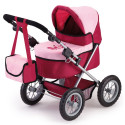 Doll pram BAYER Design Trendy 13014AA deep Pink, Burgundy