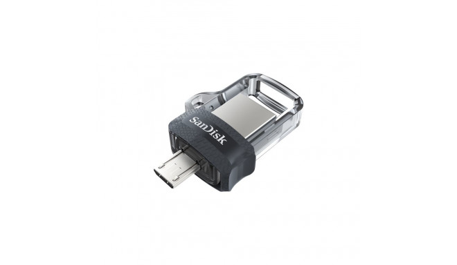 SanDisk Ultra Dual m3.0 USB flash drive 32 GB USB Type-A / Micro-USB 3.2 Gen 1 (3.1 Gen 1) Black, Si