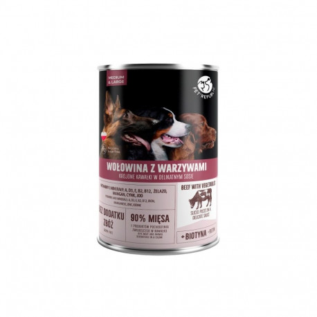 PET REPUBLIC täiskasvanud keskmine ja suur veiseliha köögiviljadega märg koeratoit 1250g