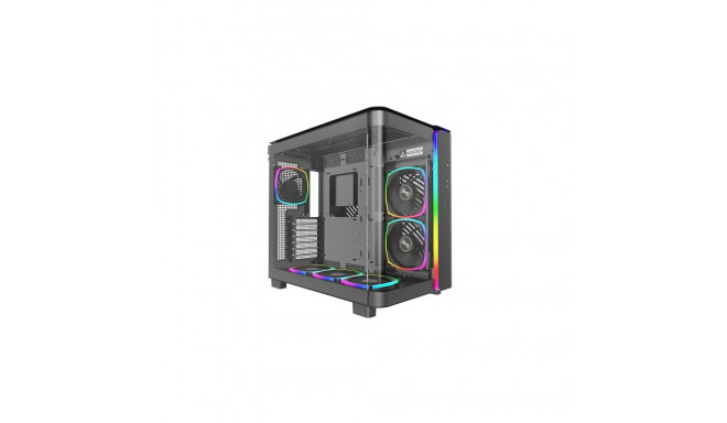Montech KING 95 PRO midi-tower, karastatud klaas, ARGB, must