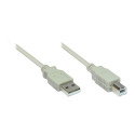 "GoodConnections USB 2.0 A > B (ST-ST) 1,8m Adapterkabel Grau"