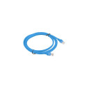 PATCHCORD CAT.5E UTP 2M BLUE FLUKE PASSED LANBERG