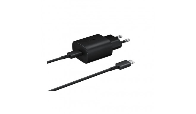 Samsung fast charger USB-C 25W 1 m black