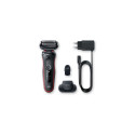 Braun | Shaver | 51-R1200s | Operating time (max) 50 min | Wet & Dry | Black/Red