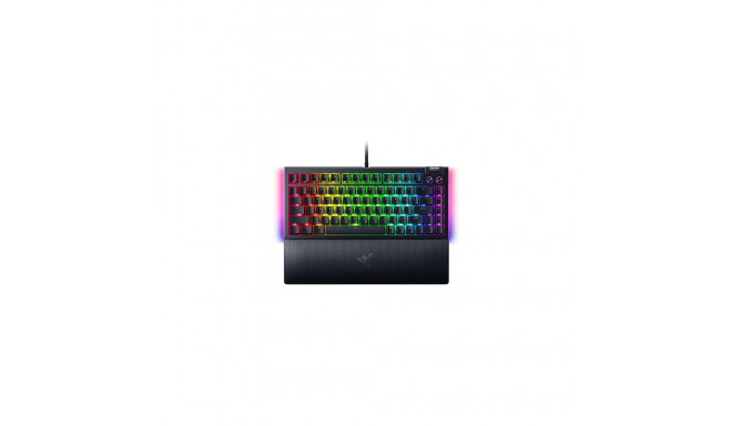 Razer BlackWidow V4 75% klaviatuur Mängimine USB QWERTY USA inglise Must