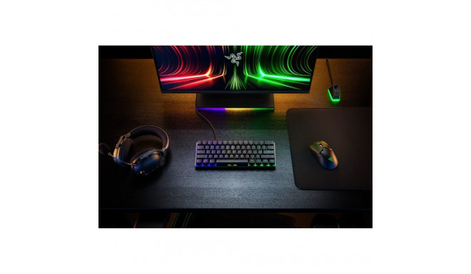 Razer Huntsman Mini klaviatuur Mängimine USB Põhjamaade Must