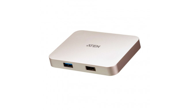 Aten USB-C 4K Ultra Mini Dock with Power Pass-through USB 3.0 (3.1 Gen 1) ports quantity 1 USB 2.0 p
