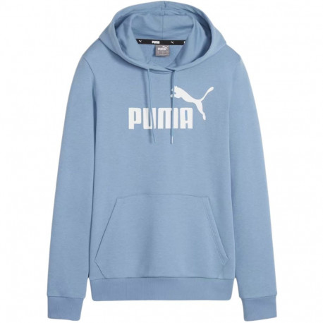 Bluza damska Puma ESS Logo Hoodie niebieska 586797 20 S