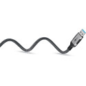 "Goobay USB-A 3.0 > RJ45 (ST-ST) 3m Ethernet-Kabel Schwarz-Silber"