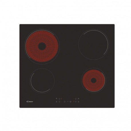 Candy CH64CCB/4U2 klaaskeraamiline pliidiplaat 4 keedualaga puutetundlik must