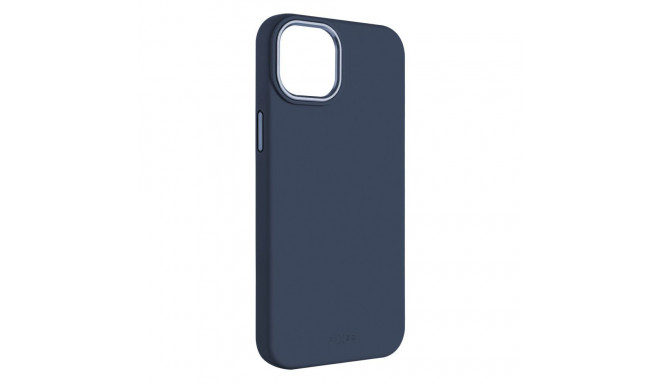 Fixed | MagFlow | Back cover | Apple | iPhone 15 | Liquid silicon | Blue