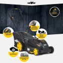 MoWox | 40V Comfort Series Cordless Lawnmower | EM 4340 PX-Li | Mowing Area 350 m² | 2500 mAh | Batt