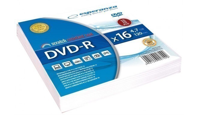 ESPERANZA 1325 - DVD-R [ envelope 10 | 4.7GB | 16x ]