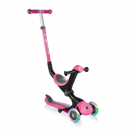 Globber roosa tõukeratas Go Up Deluxe Lights