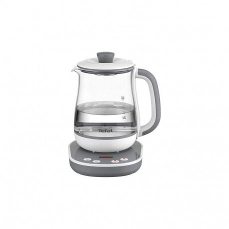 Tefal veekeetja BJ551B10 1.5L 1400W klaasist 360° pöörlev alus, valge/hall