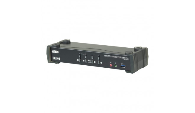 Aten 4-port USB3.0 4K DisplayPort KVMP lüliti integreeritud MST hubiga CS1924M